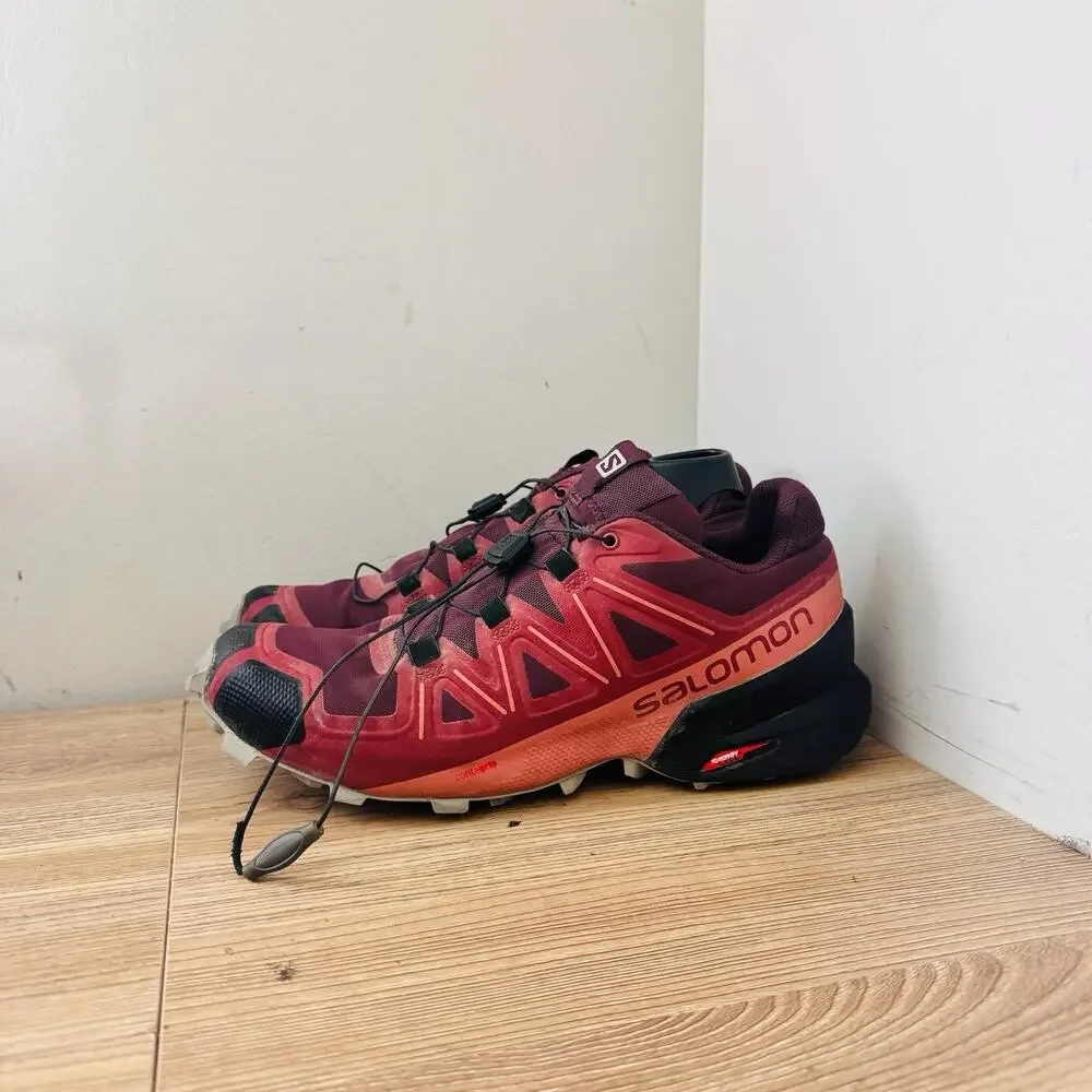 Salomon Speedcross 6 Burgundy Running Shoes Women’s Size 8